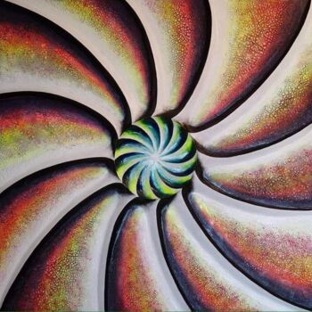 Painting titled "Hypnose" by Monique Boudreau, Original Artwork, Acrylic