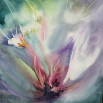 Malerei mit dem Titel "Evanescence.jpg" von Monique Delord, Original-Kunstwerk, Aquarell