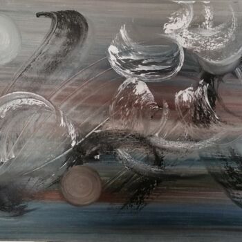 Malarstwo zatytułowany „Pigeon vole” autorstwa Monique Mert, Oryginalna praca, Olej