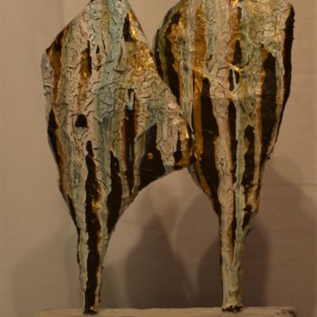 Escultura intitulada "Le couple" por Monique Schoonenburg (MSC), Obras de arte originais