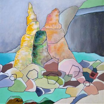 Painting titled "belle ile en mer.jpg" by Monro, Original Artwork, Acrylic