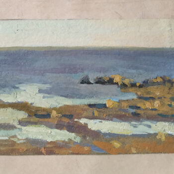 Painting titled "On the Gulf of Finl…" by Anna K, Original Artwork, Oil
