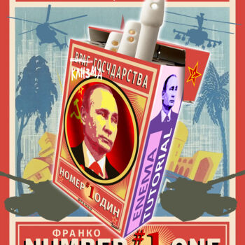 Arte digitale intitolato "Putin - Enemy of Th…" da Moreno Franco, Opera d'arte originale, Fotomontaggio
