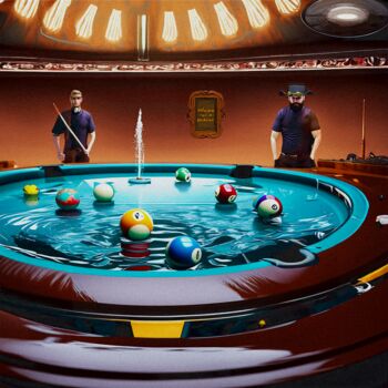 Digital Arts titled ""POOL IN POOL"" by Morten Klementsen, Original Artwork, Digital Painting