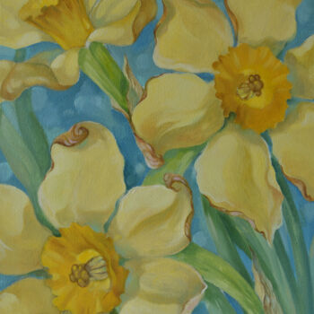 Картина под названием ""Narcissus"" - Motrich Elena, Подлинное произведение искусства, Масло Установлен на Деревянная рама д…