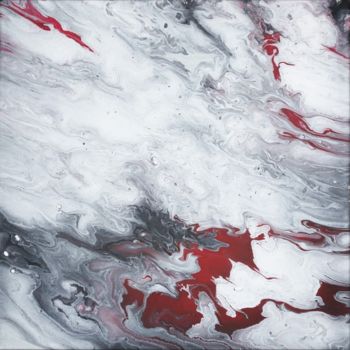 Peinture intitulée "LUNAR red 2" par Mp Abstrait, Œuvre d'art originale, Acrylique