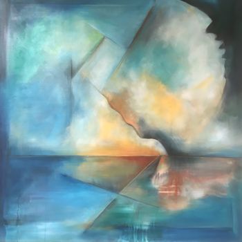 Painting titled "VOYAGE" by Marie-Pierre Philippe-Lohézic (MPPL-ART), Original Artwork, Acrylic