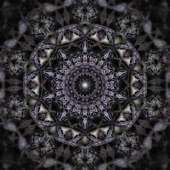 Digitale Kunst getiteld "Mellow Mandala" door Mrn, Origineel Kunstwerk, 2D Digital Work