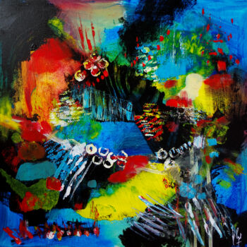 "Up in colors" başlıklı Tablo Muriel Cayet tarafından, Orijinal sanat, Akrilik