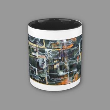 Artcraft titled "black_mug-25" by Dmitri Matkovsky, Original Artwork, Apparel