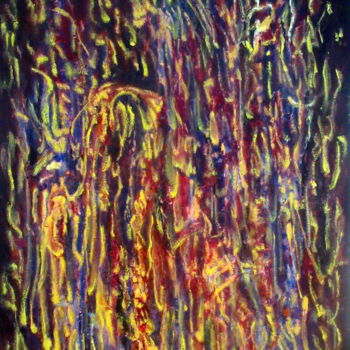 Painting titled "shimmerings-acrylic…" by Marianne Charlotte Mylonas-Svikovsky (Marlo), Original Artwork, Acrylic