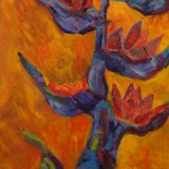 Painting titled "Eclosion" by Myriam Thomas, Original Artwork, Other