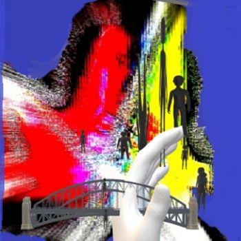 Arte digitale intitolato "le-pont" da Mysane, Opera d'arte originale, Modellazione 3D
