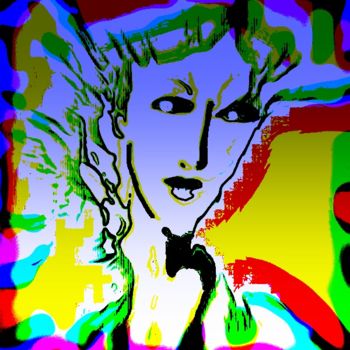 Arts numériques intitulée "j'aime les couleurs" par Mysane, Œuvre d'art originale, Peinture numérique