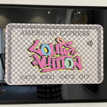 Schilderij getiteld "Amex L.Vuitton" door N Nathan, Origineel Kunstwerk, Digitaal Schilderwerk