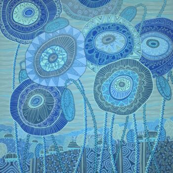 绘画 标题为“Blue mirage” 由Надежда Данилова, 原创艺术品, 丙烯