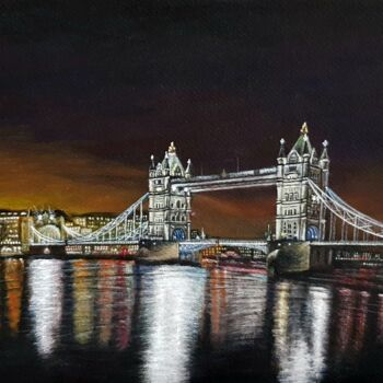 Painting titled "London" by Nadezhda Potekhina, Original Artwork, Acrylic