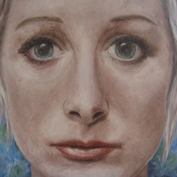 Peinture intitulée "swedish girl" par Nadia Jobin, Œuvre d'art originale, Huile Monté sur Châssis en bois