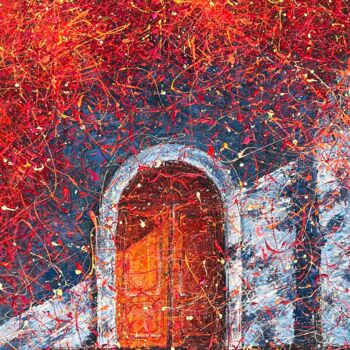 Malarstwo zatytułowany „Doors of new opport…” autorstwa Nadiia Antoniuk, Oryginalna praca, Akryl