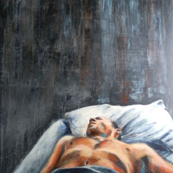 Peinture intitulée "sommeil-paradoxal.j…" par Nadine Nicaise, Œuvre d'art originale
