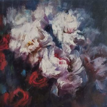 Painting titled "bouquet" by Natalia Nikolenko, Original Artwork, Oil