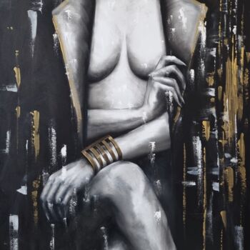 Oil painting on canvas " Misterior woman "