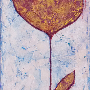 Schilderij getiteld "Tulip" door Natalia Berezina (natimade), Origineel Kunstwerk, Acryl