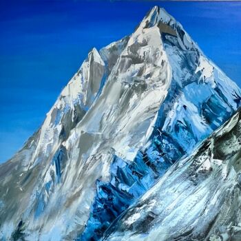 Pintura intitulada "Mountain oil painti…" por Natalia Yangalycheva, Obras de arte originais, Óleo