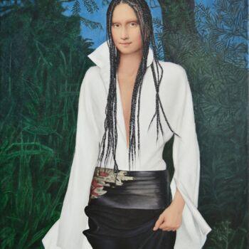 Painting titled "At Night" by Nataliya Bagatskaya, Original Artwork, Acrylic