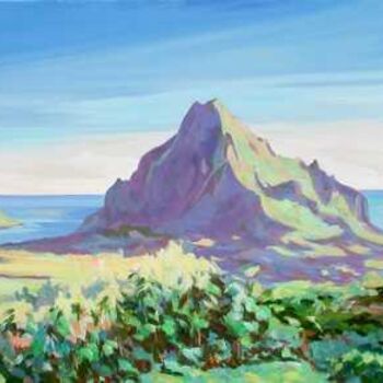 Painting titled "belvedere Moorea" by Nataly Jolibois, Original Artwork, Oil