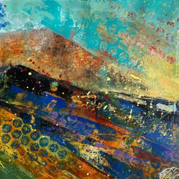 Schilderij getiteld "Sunset" door Natasha Zhukova, Origineel Kunstwerk, Acryl Gemonteerd op Karton