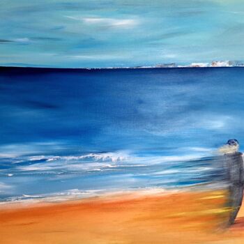 Pintura titulada "SURF" por Nathalie Beauvais, Obra de arte original, Oleo Montado en Bastidor de camilla de madera