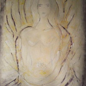 Painting titled "L'ACCUEIL." by Nathalie Bellanger, Original Artwork, Acrylic
