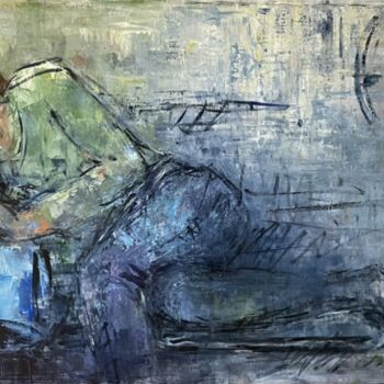 Картина под названием "parenthèse 3" - Nathalie Grange, Подлинное произведение искусства, Акрил Установлен на Деревянная рам…