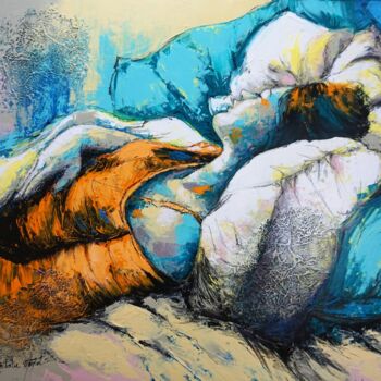 Pintura titulada "on verra demain.Nat…" por Nathalie Montel, Obra de arte original, Acrílico Montado en Bastidor de camilla…