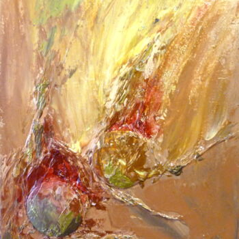 Pintura intitulada "DUO SPHÉRIQUE II" por Nathalie Morin, Obras de arte originais, Acrílico