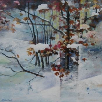 Painting titled "Vercors" by Nathalie Pouillault Boyaval, Original Artwork