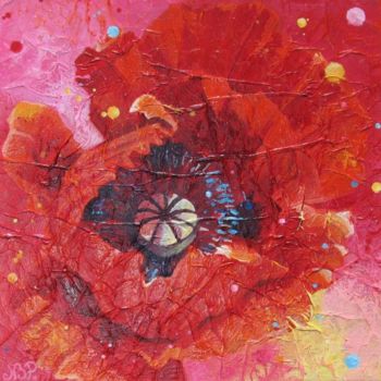 Peinture intitulée "coquelicot" par Nathalie Pouillault Boyaval, Œuvre d'art originale