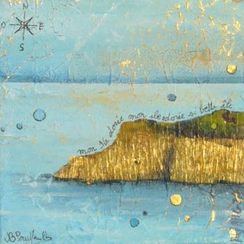 Peinture intitulée "Belle ile en mer VI…" par Nathalie Pouillault Boyaval, Œuvre d'art originale