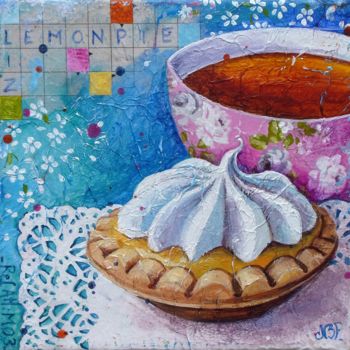 Painting titled "Lemon Pie" by Nathalie Pouillault Boyaval, Original Artwork