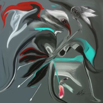 Digital Arts titled "Attrape rêves" by Natoo, Original Artwork, Digital Painting