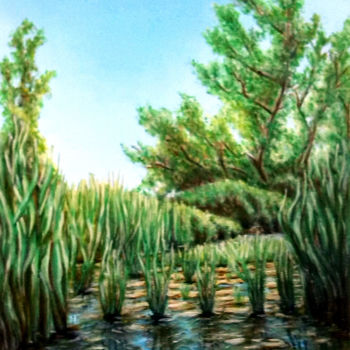 Painting titled "SWAMP" by Djura, Original Artwork