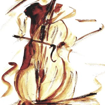 "Musique classique" başlıklı Resim Annie Nectoux tarafından, Orijinal sanat, Suluboya