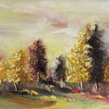 绘画 标题为“Silent forest” 由Cornelia Rusu Labosan, 原创艺术品, 油