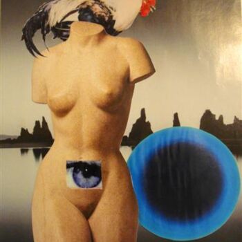 Collages titled "Féminité" by Nelly Sanchez, Original Artwork