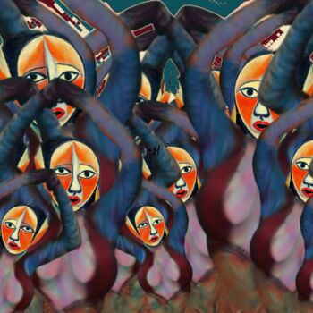 Painting titled "Dimensions" by Neo Kinetic Artis, Original Artwork, Digital Painting