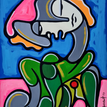 Painting titled "CONTEMPLANDO LA IMP…" by Néstor Neyret, Original Artwork, Acrylic