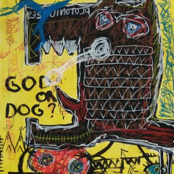 Malerei mit dem Titel "Dog or dog?" von Nevio Massaro, Original-Kunstwerk, Acryl