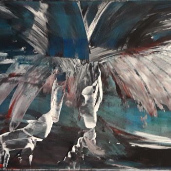 Peinture intitulée "Fly away" par Nuno Feijao, Œuvre d'art originale, Huile