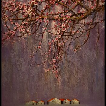 Ζωγραφική με τίτλο "Spring" από Nguyen Khac Tai Tai, Αυθεντικά έργα τέχνης, Ακρυλικό
